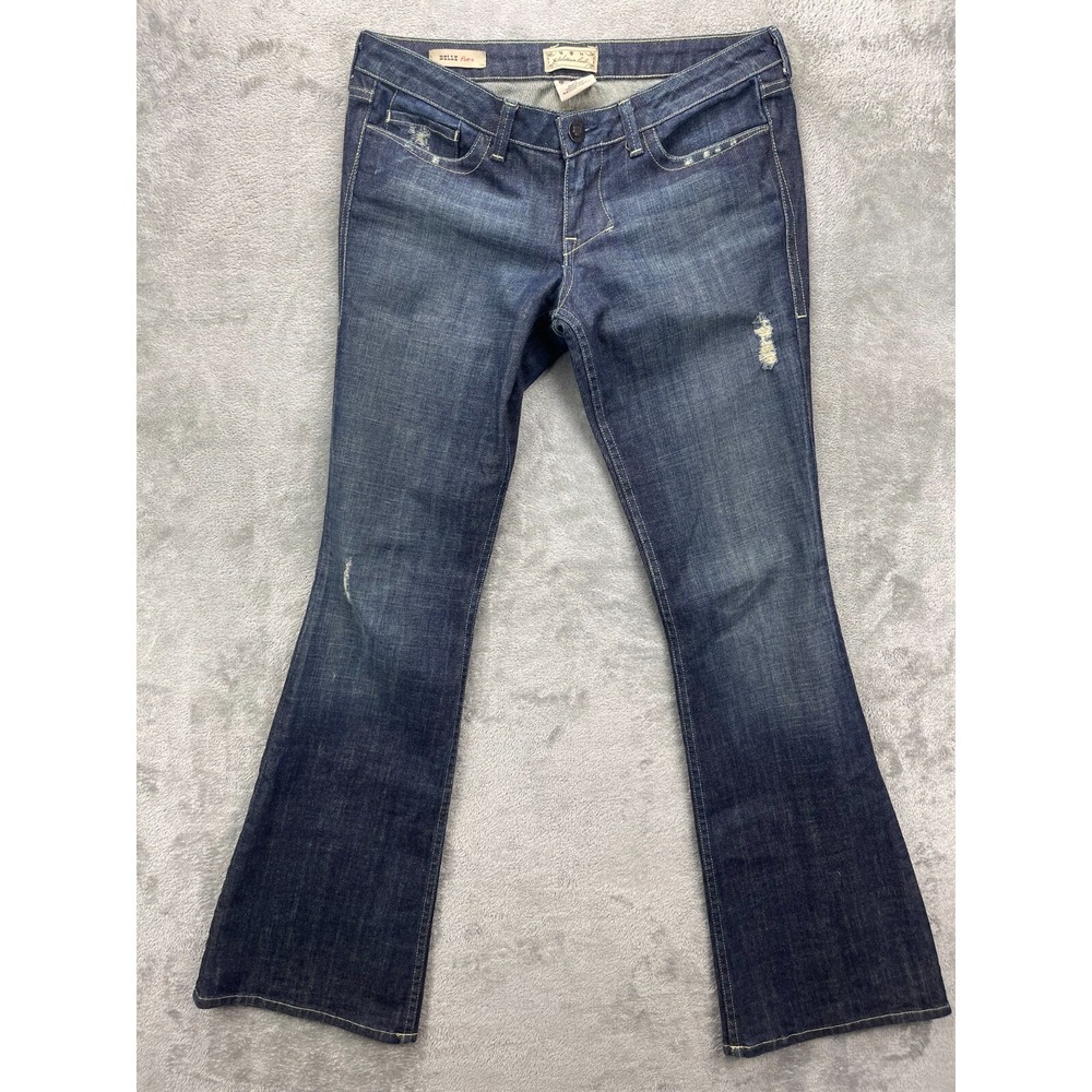 William Rast Women's Belle Flare Jeans Sz 29 (34x34) Designer Denim Distressed